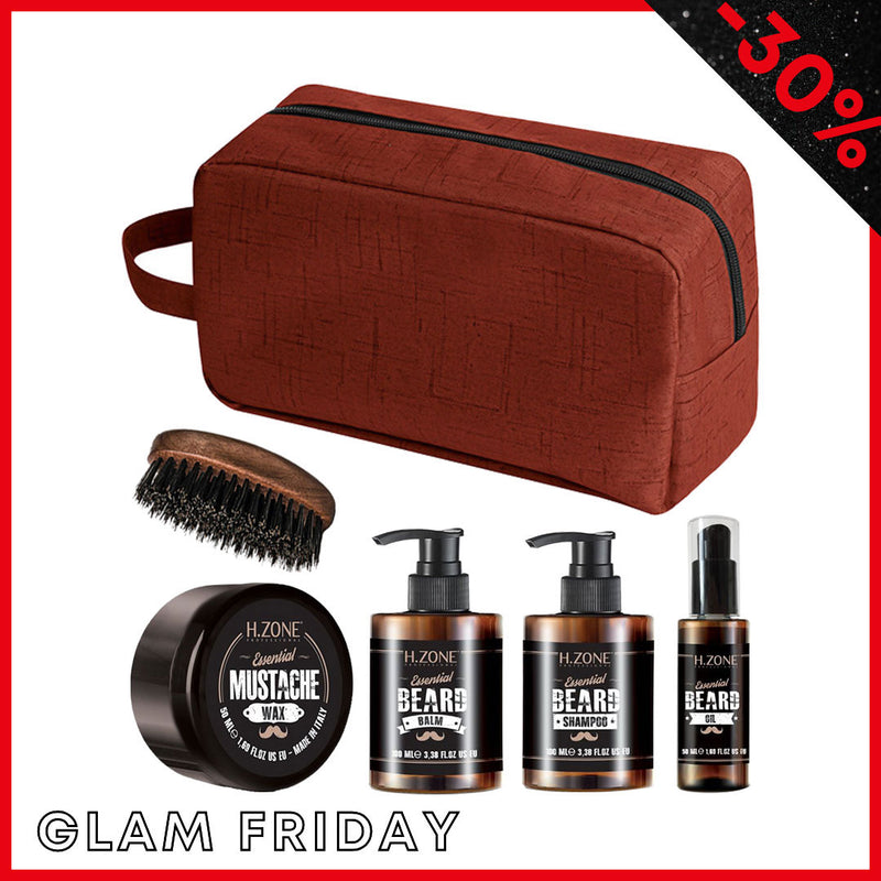 H-ZONE Kit Barba e Baffi Essential Beard con Beauty ALTÉAX