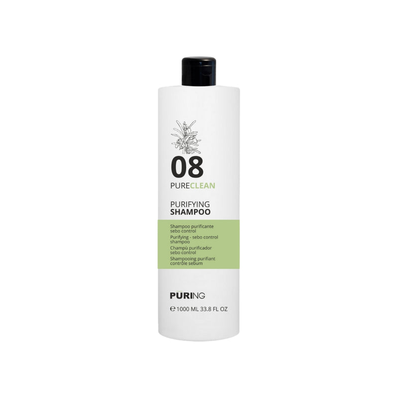 PURING Pureclean Purifying Shampoo, Shampoo Purificante Sebocontrol Formati da 300/1000ml