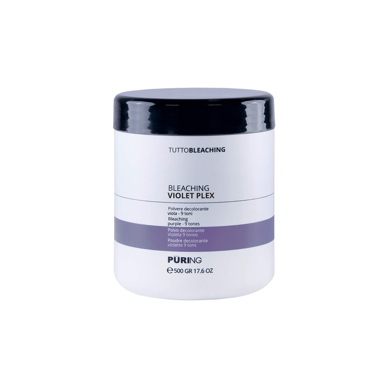 PURING Tuttobleaching Bleaching Violet Plex, Polvere Decolorante Viola 9 Toni 500gr