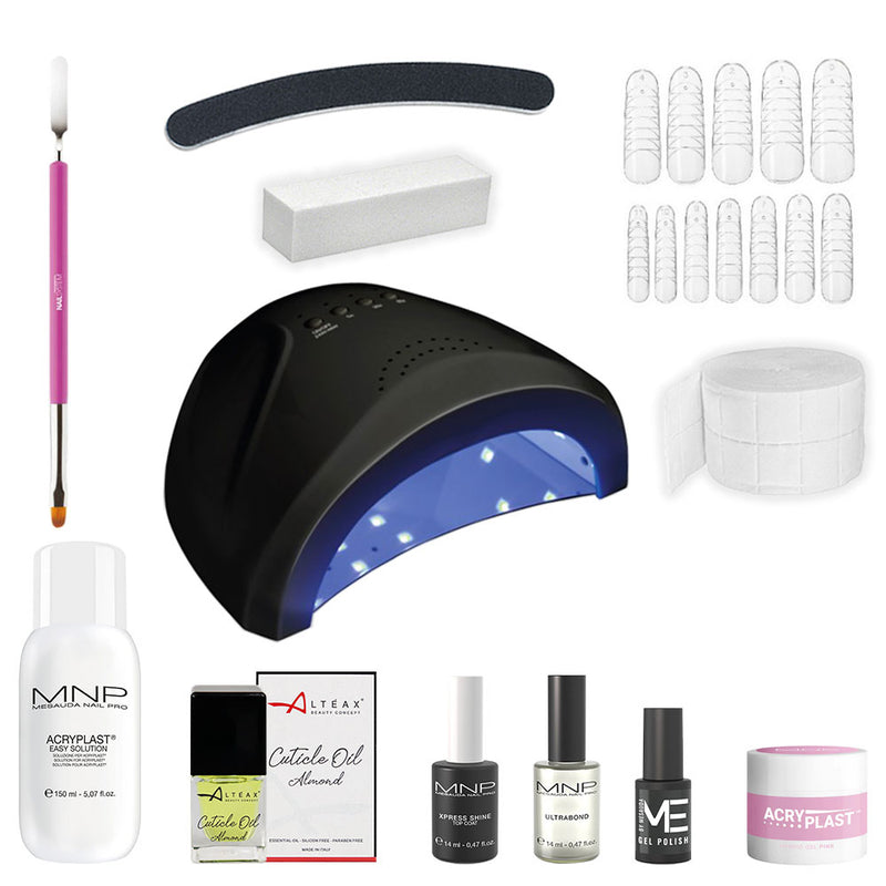 MESAUDA MNP Kit Acrygel Acryplast Pink + Fornetto Led 48w