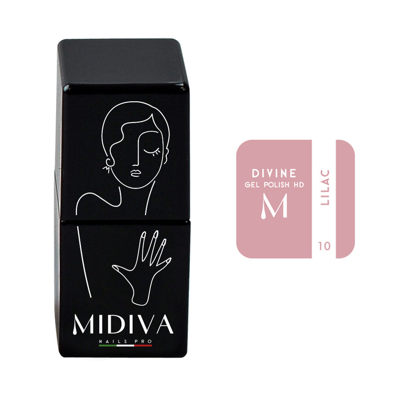 MIDIVA® Smalto Semipermanente Unghie Professionale 10ml in Gel, Made in Italy.