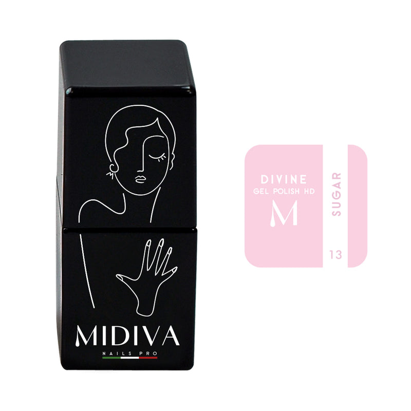 MIDIVA® Smalto Semipermanente Unghie Professionale 10ml in Gel, Made in Italy.