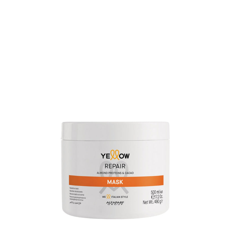 ALFAPARF YELLOW Repair Mask, Maschera Ristrutturante Formati da 500/1000ml