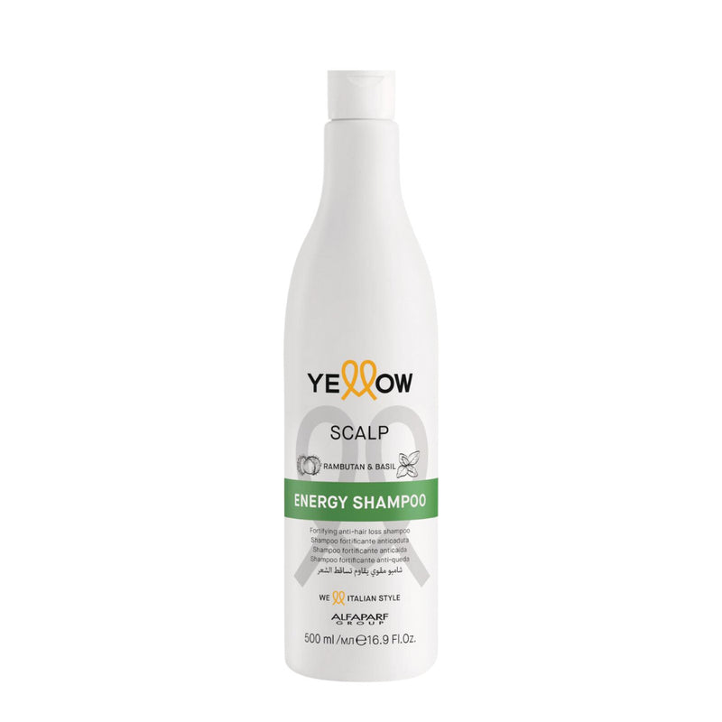 ALFAPARF YELLOW Scalp Energy Shampoo, Fortificante Anti Caduta 500ml