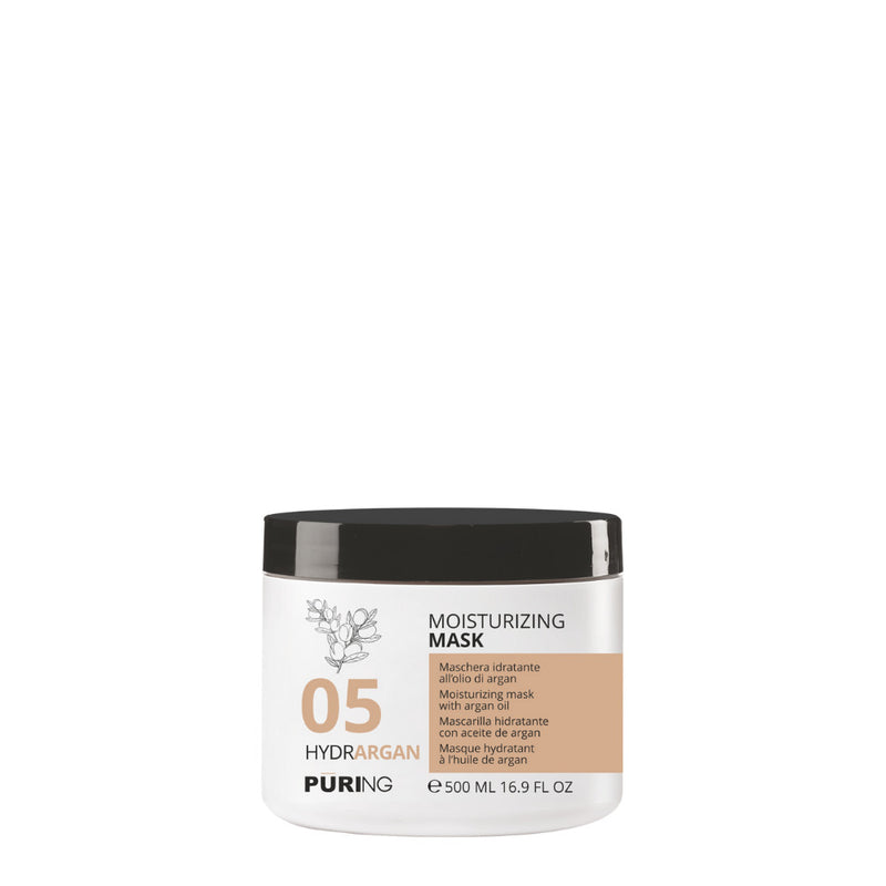 PURING Hydrargan Moisturizing Mask, Maschera Idratante All'olio Di Argan Formati da 250/500/1000ml