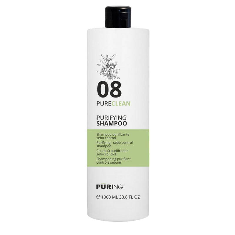 PURING Pureclean Purifying Shampoo, Shampoo Purificante Sebocontrol Formati da 300/1000ml
