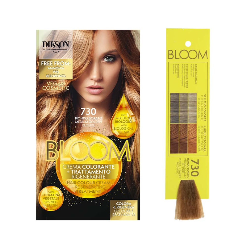 DIKSON Bloom Crema Colorante Senza Ammoniaca 55ml + Shampoo Dopo Colore