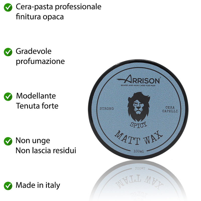 ARRISON SPICY Pasta-Cera Capelli Made in Italy Semi-Opaca 100ml