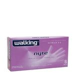 HAIR ON Walking Guanti in Nitrile Monouso Viola Nyte 100pz. Taglia M-S