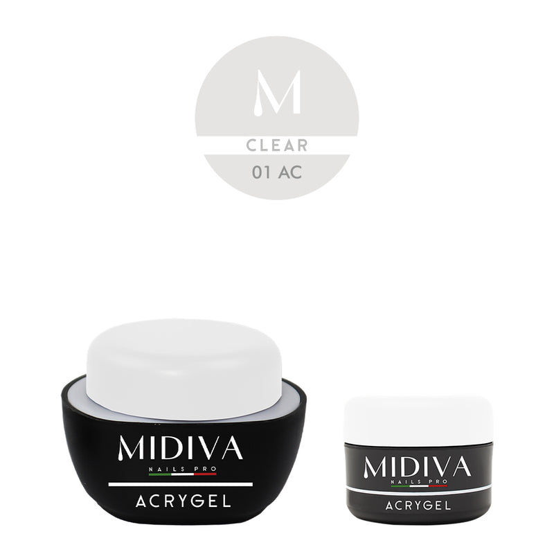 MIDIVA Acrygel Clear, formati 10/25gr