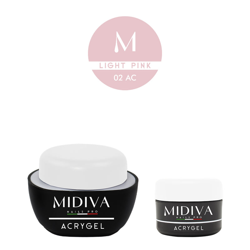 MIDIVA Acrygel Light Pink, formati 10/25gr