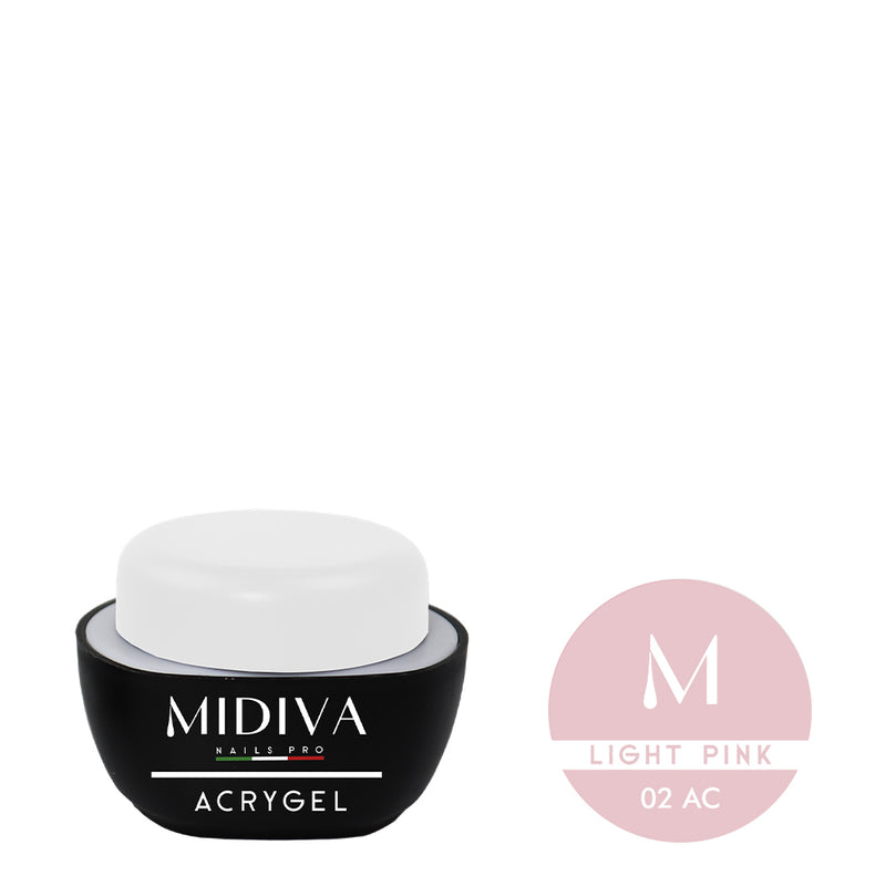 MIDIVA Acrygel Light Pink, formati 10/25gr