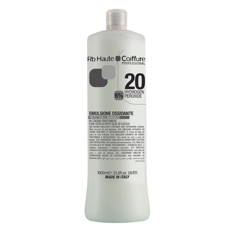 RB HAUTE COIFFURE Oxy Cream, Emulsione Ossidante in Crema Profumata 1000ml